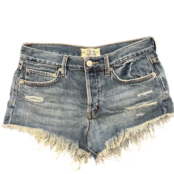 We The Free Pants - Free People we the free loving good vibrations denim cutoff shorts